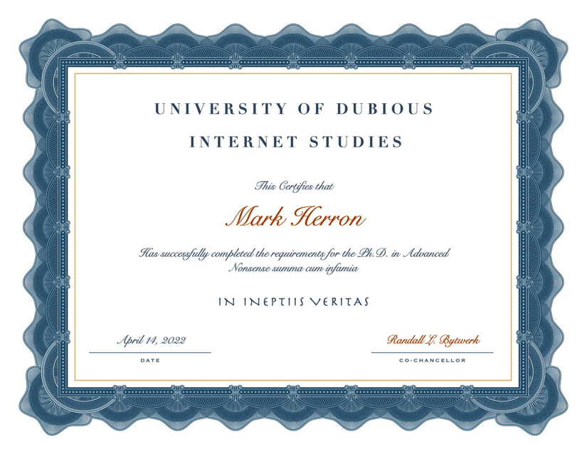 Herron Diploma